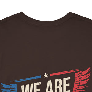We Are Defenders T-Shirt — Patriotic Wings Graphic Tee