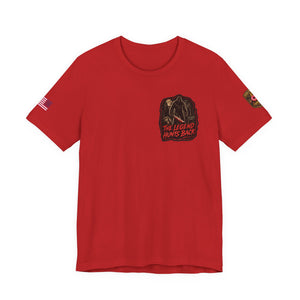 SlashSquatch Horror Graphic Tee — 'The Legend Hunts Back' Bigfoot Slasher Shirt