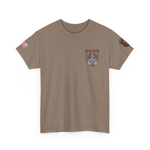 Stand Ready T‑Shirt — Patriotic Eagle & Shield Graphic Tee