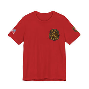 Kiss My Brass Graphic Tee — Patriotic Bullets Metalworking Shirt