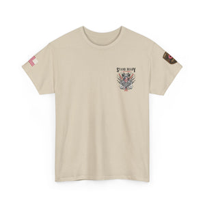 Stand Ready T‑Shirt — Patriotic Eagle & Shield Graphic Tee