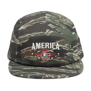 America Embroidered 5-Panel Hat