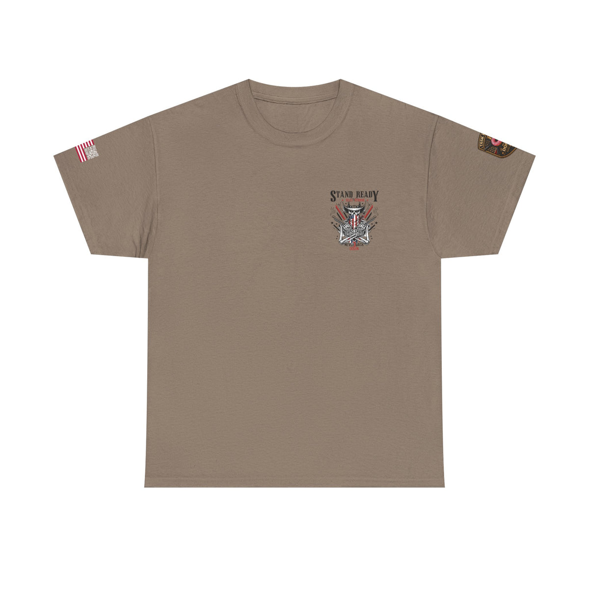 Stand Ready T‑Shirt — Patriotic Eagle & Shield Graphic Tee