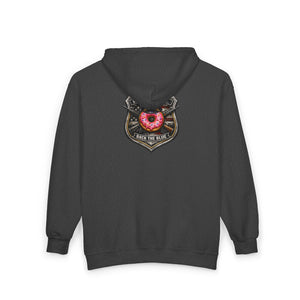 Firefighter Badge Donut Zip Hoodie