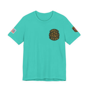 Kiss My Brass Graphic Tee — Patriotic Bullets Metalworking Shirt