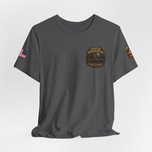 Snipin' Squatch Tee — Big & Hairy Sniper Sasquatch Graphic Shirt