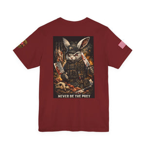 T-Shirt — Tactical Rabbit 'Never Be the Prey' Graphic Tee