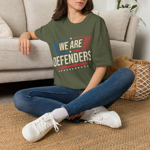 We Are Defenders T-Shirt — Patriotic Wings Graphic Tee