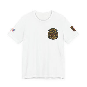 Kiss My Brass Graphic Tee — Patriotic Bullets Metalworking Shirt