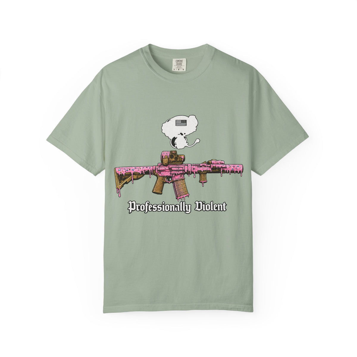 Pink Drip Rifle Graphic T-Shirt