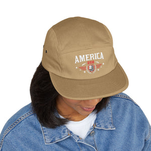 America Embroidered 5-Panel Hat