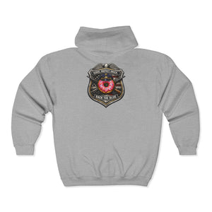Firefighter Badge Donut Zip Hoodie
