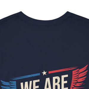 We Are Defenders T-Shirt — Patriotic Wings Graphic Tee