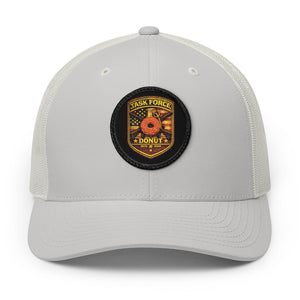 Donut Rescue Patch Trucker Hat — Embroidered Snapback Cap