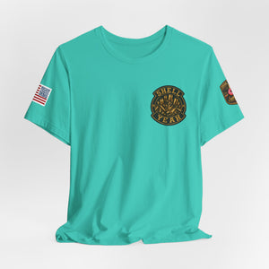 Kiss My Brass Graphic Tee — Patriotic Bullets Metalworking Shirt