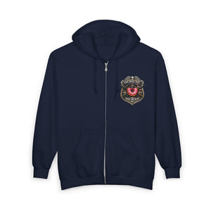 Firefighter Badge Donut Zip Hoodie