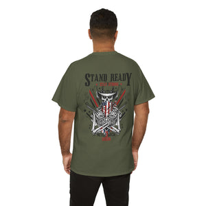 Stand Ready T‑Shirt — Patriotic Eagle & Shield Graphic Tee