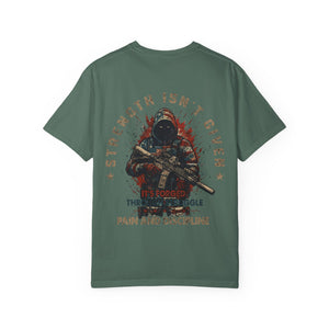 Defender Graphic T-Shirt — "Strength Isn’t Given" Military Style Tee