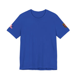 Samurai Armor Tee — Red Sun & Cherry Blossom Japanese Warrior T‑Shirt