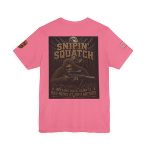 Snipin' Squatch Tee — Big & Hairy Sniper Sasquatch Graphic Shirt