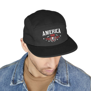 America Embroidered 5-Panel Hat