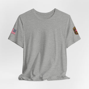 Samurai Armor Tee — Red Sun & Cherry Blossom Japanese Warrior T‑Shirt