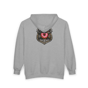 Firefighter Badge Donut Zip Hoodie