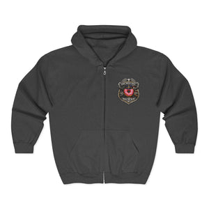 Firefighter Badge Donut Zip Hoodie