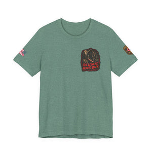 SlashSquatch Horror Graphic Tee — 'The Legend Hunts Back' Bigfoot Slasher Shirt