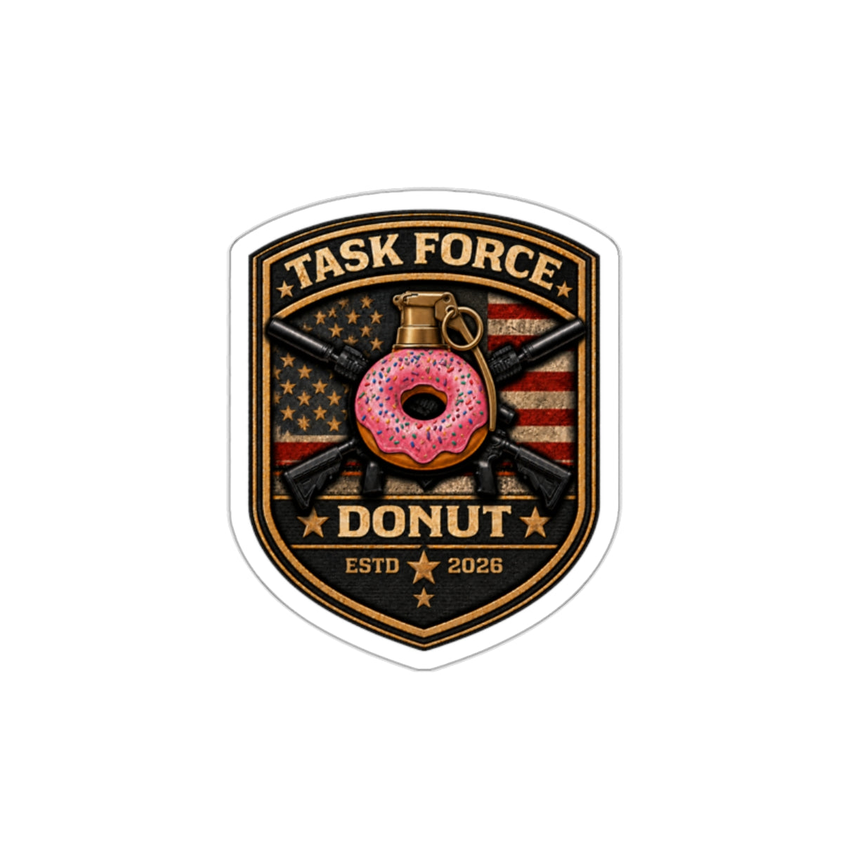 Task Force Donut Die-Cut Sticker