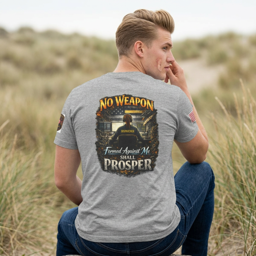 No Weapon Formed Against Me Tee — Patriotic T-Shirt