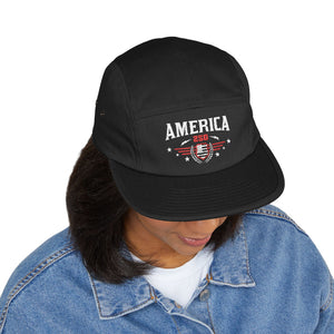 America Embroidered 5-Panel Hat