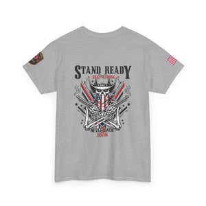 Stand Ready T‑Shirt — Patriotic Eagle & Shield Graphic Tee