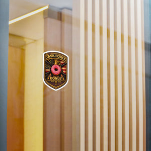 Task Force Donut Vinyl Sticker — Military Patch Style Kiss-Cut Decal
