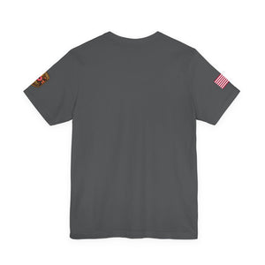 No First Without the Second Graphic Tee — Patriotic Military Fireworks Design