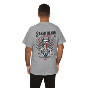 Stand Ready T‑Shirt — Patriotic Eagle & Shield Graphic Tee