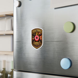 Task Force Donut Vinyl Sticker — Military Patch Style Kiss-Cut Decal