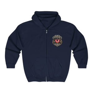 Firefighter Badge Donut Zip Hoodie