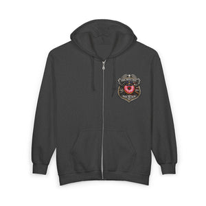 Firefighter Badge Donut Zip Hoodie