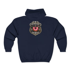 Firefighter Badge Donut Zip Hoodie