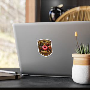 Task Force Donut Vinyl Sticker — Military Patch Style Kiss-Cut Decal