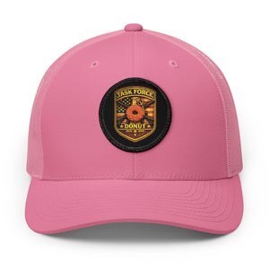 Donut Rescue Patch Trucker Hat — Embroidered Snapback Cap