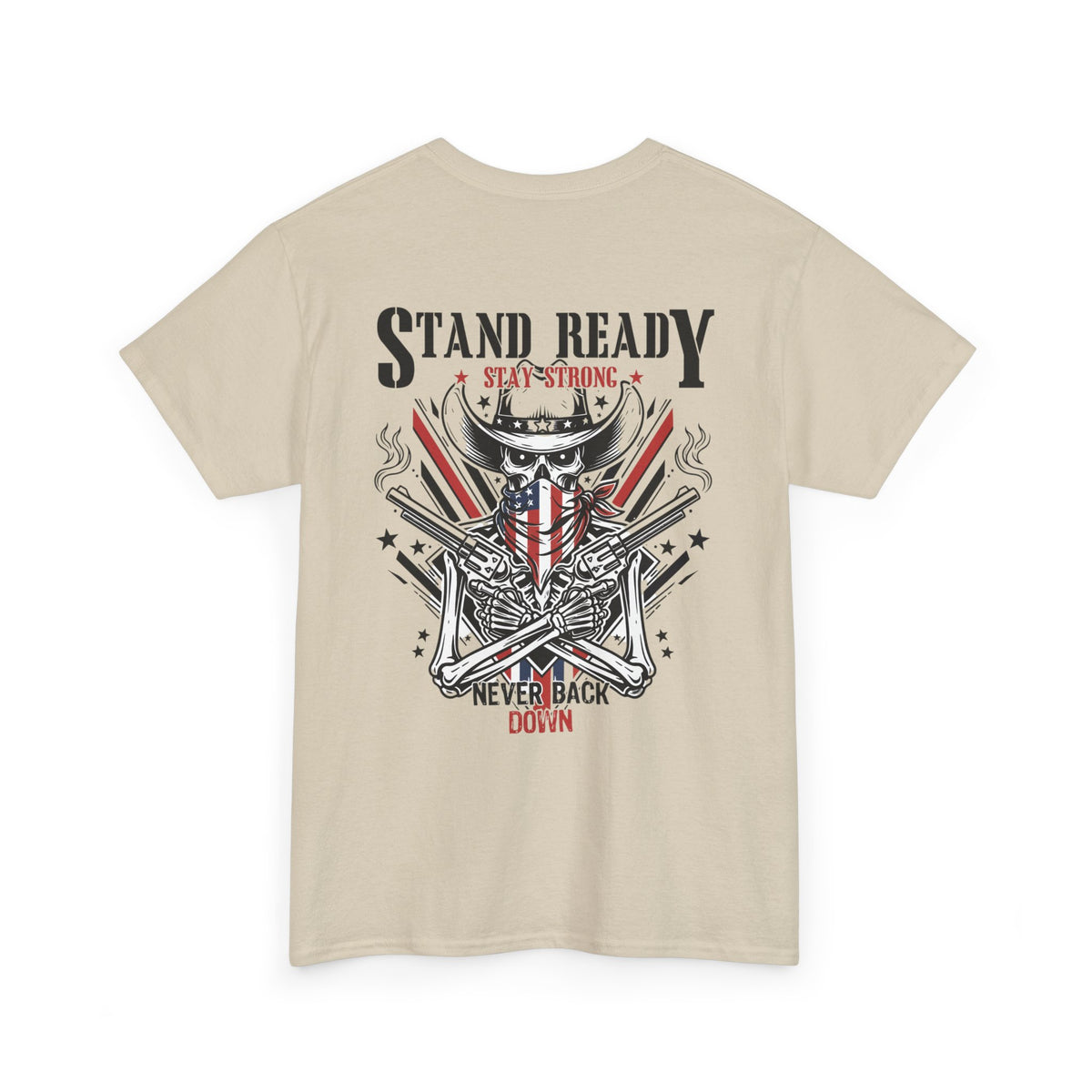 Stand Ready T‑Shirt — Patriotic Eagle & Shield Graphic Tee