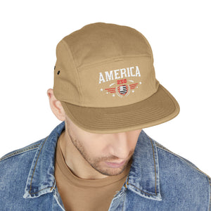 America Embroidered 5-Panel Hat