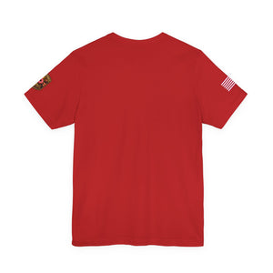 No First Without the Second Graphic Tee — Patriotic Military Fireworks Design
