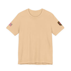 Samurai Armor Tee — Red Sun & Cherry Blossom Japanese Warrior T‑Shirt