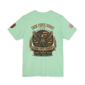 Task Force Donut Tee — Patriotic Eagle Military Tribute T‑Shirt