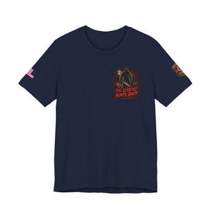 SlashSquatch Horror Graphic Tee — 'The Legend Hunts Back' Bigfoot Slasher Shirt