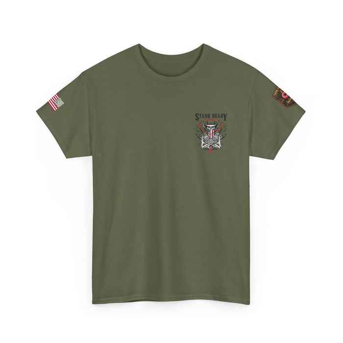 Stand Ready T‑Shirt — Patriotic Eagle & Shield Graphic Tee