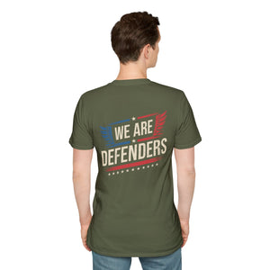 We Are Defenders T-Shirt — Patriotic Wings Graphic Tee